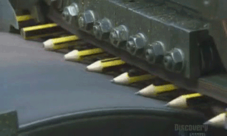 How pencils are sharpened from factory