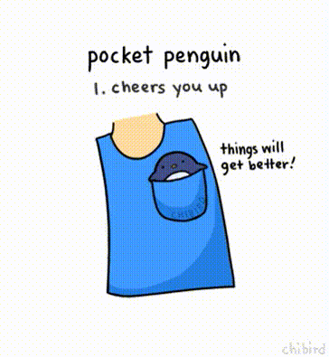 Here is a pocket penguin for you