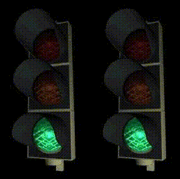 Traffic lights: USA vs. Austria