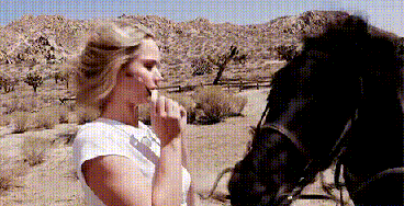Jennifer Lawrence doing the horse thing
