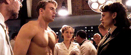 That moment in Captain America was unscripted... But she just couldn't resist