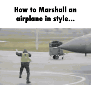 How to marshall an airplane