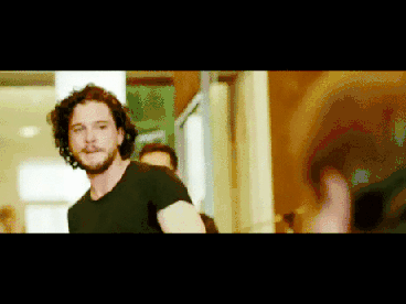 Jon Snow tries to be smooth but he can't wink