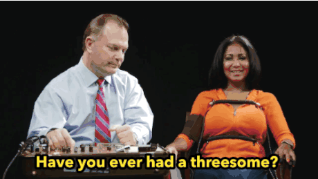 Mom takes a lie detector test while daughter asks her questions. This one was hilarious