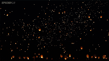 Latern festival fills the sky with fire