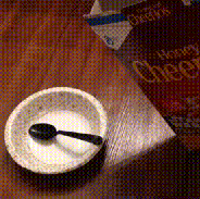 Pouring yourself a bowl of cereal