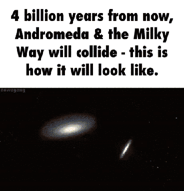 When our Milky Way collides with Andromeda