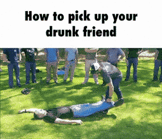 Hoe to pick up a drunk friend,