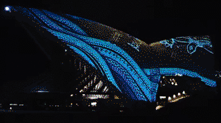 Indigenous art lights up the Sydney Opera House