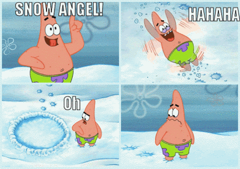 Patrick snow angel gif