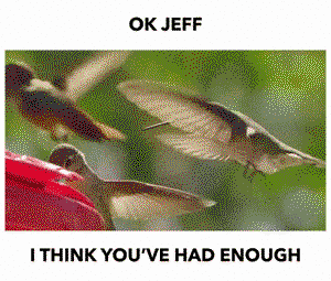 That's enough, Jeff