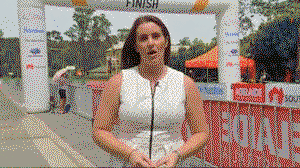 Australian bicycle race finish