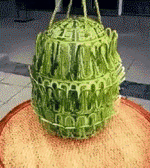 Interlocked watermelon carving