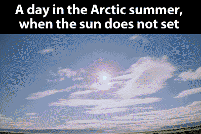 A day in the Arctic summer