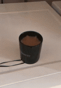 Coffee left on a washing machine