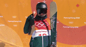 Devin Logan (US Ski Slopestyle) says hi to the camera