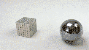 Magnet collisions in Slo Mo look like Iron Man suiting up