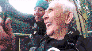 This 106 years old man goes zip lining for the first time