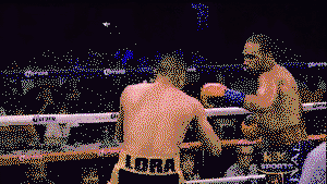 Keith Thurman drops Orlando Lora and taunts him on the way down