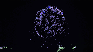 Intel's 1500 drone spectacular light show