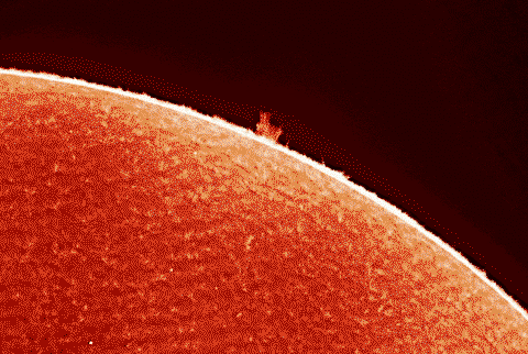 Sun in H-Alpha from today - captured with Daystar Quark