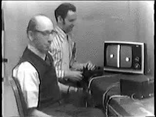 The first rage quit: Ralph H. Baer and Bill Harrison playing Pong in 1969
