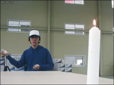 Because blowing out a candle is too mainstream