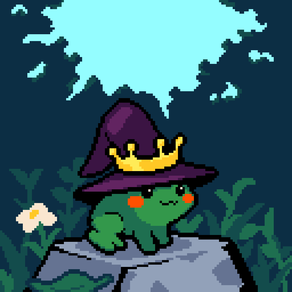 Froggos '23 #285/Spooktober Day 21 - Absolutely Terifying Witch Frog