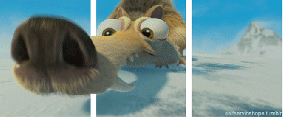 A 3D animated gif from the ice age movie
