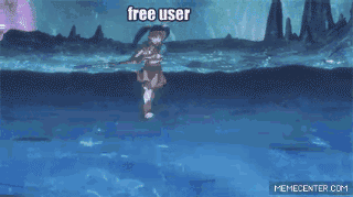 Free user vs playing user