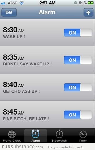 This is how my alarm works