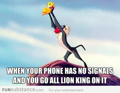 When your phone has no signal