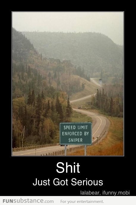 Definitely No Speeding Here!