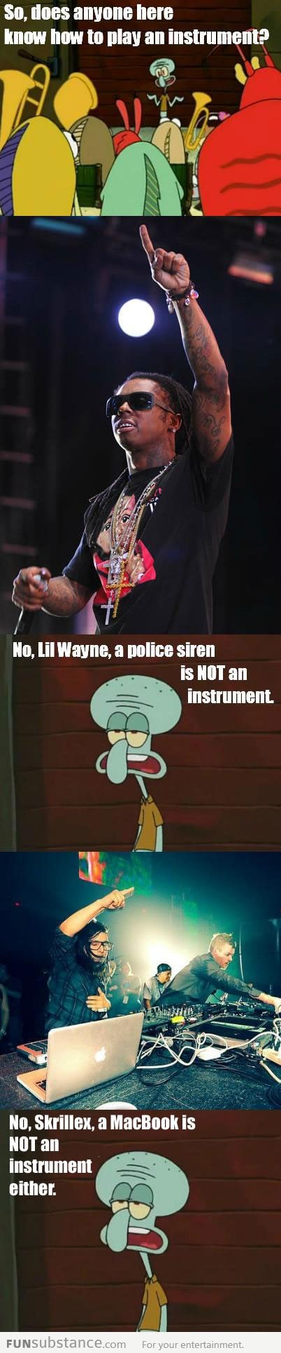 Who knows how to play an instrument?