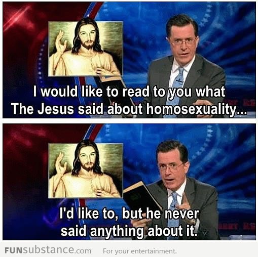Jesus on gay marriage