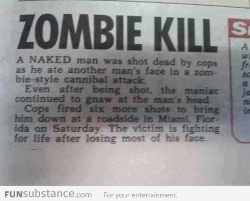 A Real Zombie Kill