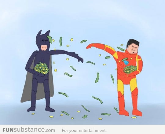 The ultimate battle between Batman and Iron Man