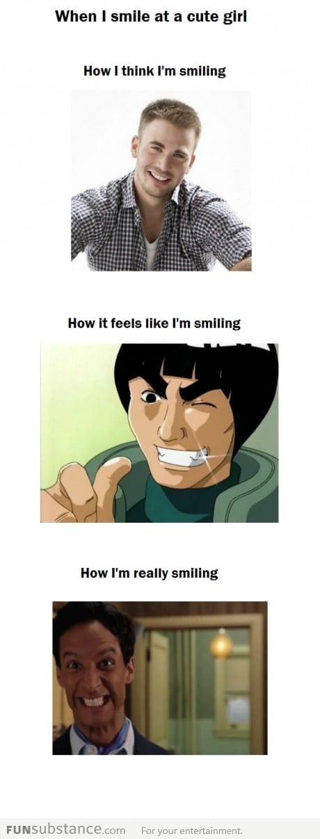 When I smile