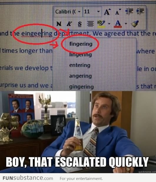 Engineering Autocorrect Fail