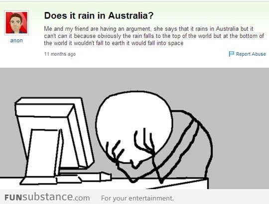 Does it rain in Australia?