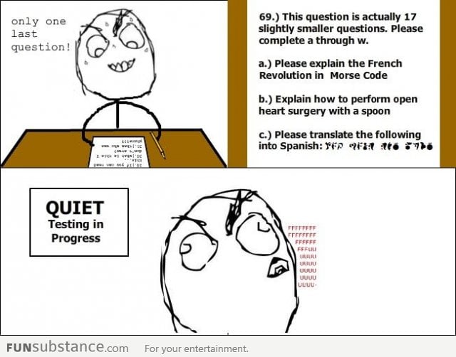 The last question rage