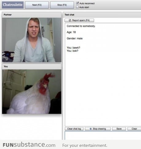 So my friend did this on Chatroulette the other day