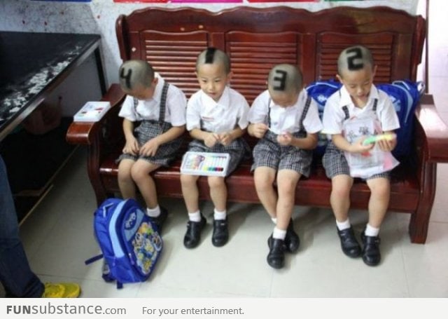 How they distinguish quadruplets in China