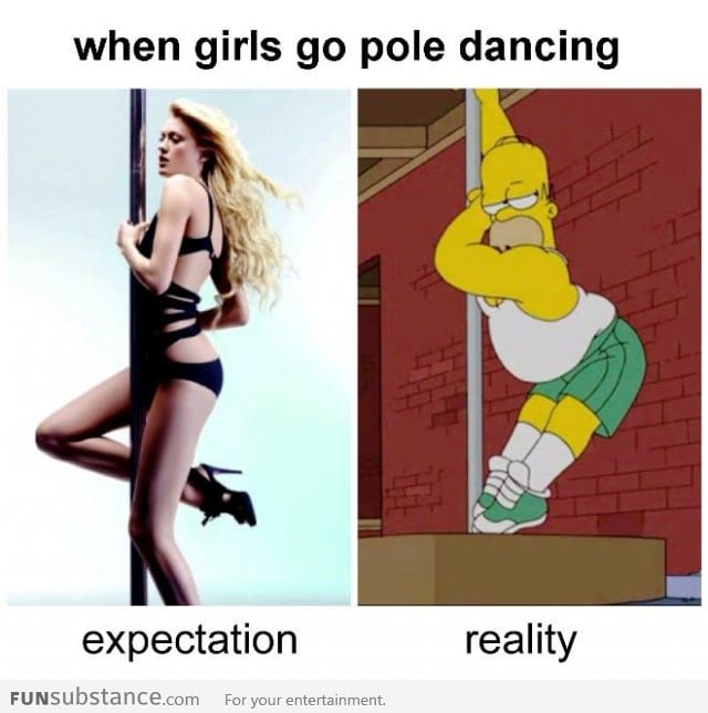 When girls go pole dancing