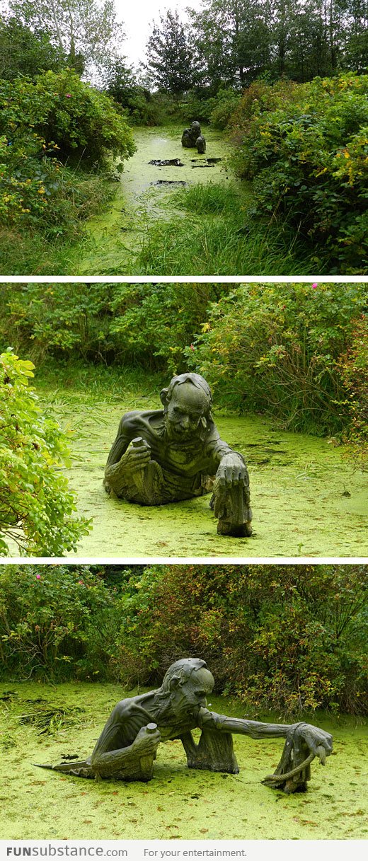 Swamp sculpture in Eastern Ireland