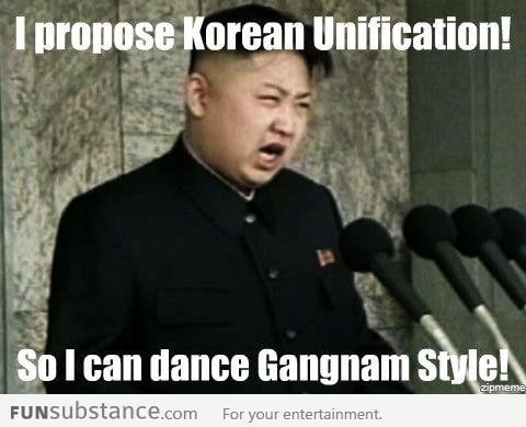 Kim Jong Un wants Korean Unification!