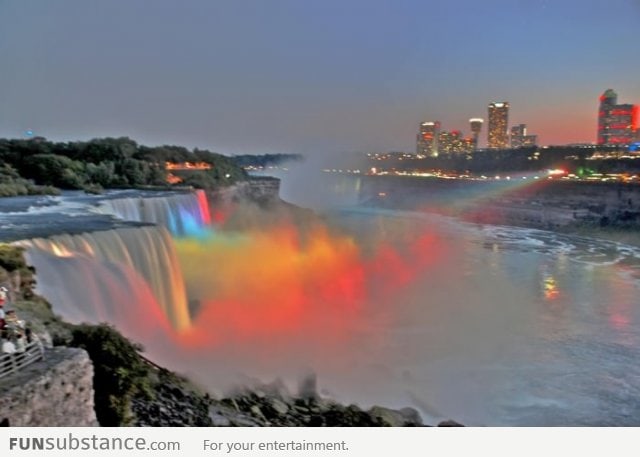Niagara Falls in a different light