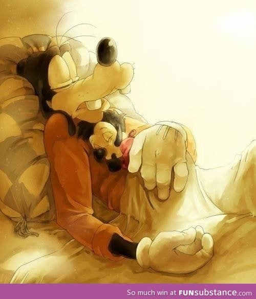 Goofy is a widower whose only family and reminder of his wife is his son max