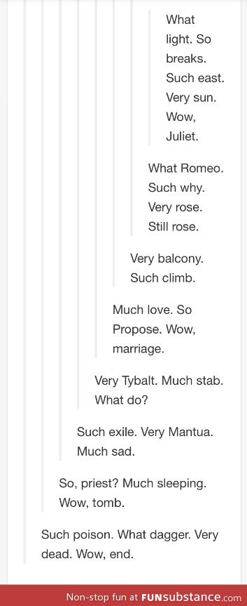 Romeo and Juliet: Tumblr version