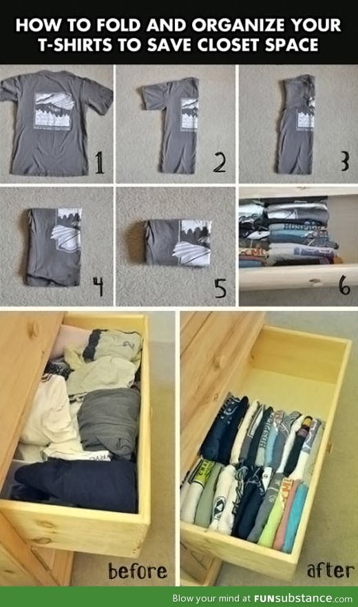 Life hack to save space in your closet
